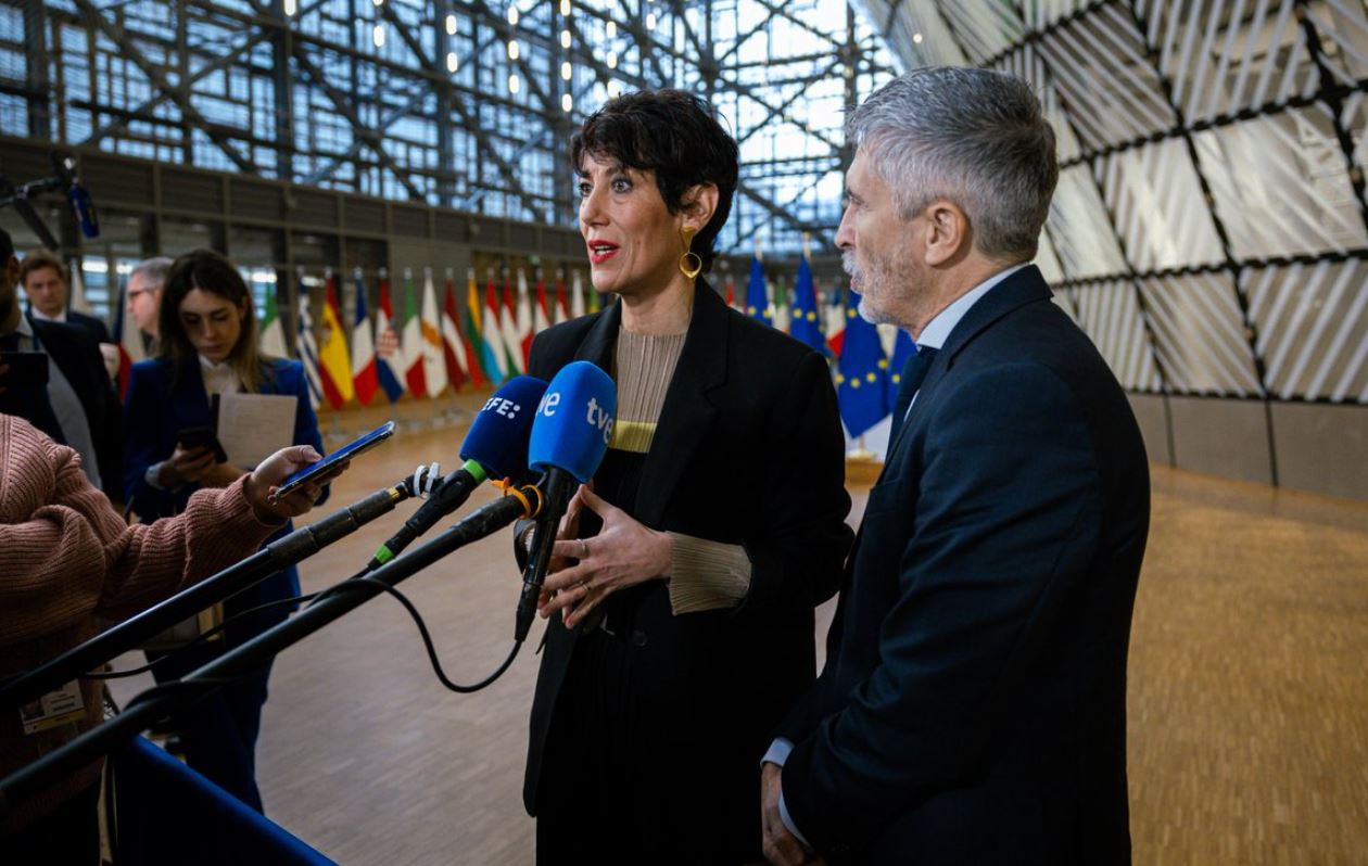 Elma Saiz en el Consejo de Justicia y Asuntos de Interior de la UE