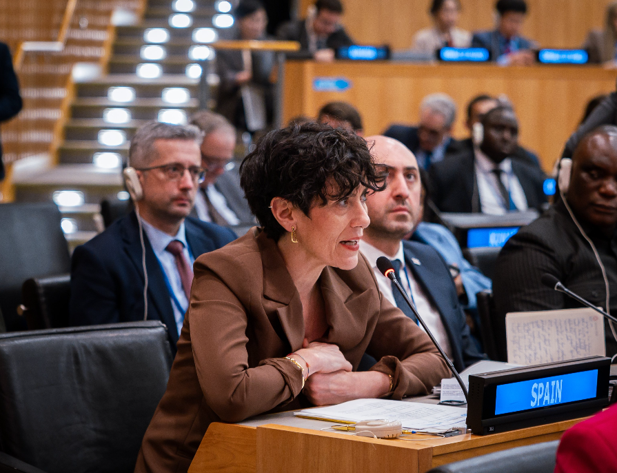 La ministra Elma Saiz lleva a Naciones Unidas la necesidad de reforzar la cooperación y las alianzas ante los retos migratorios