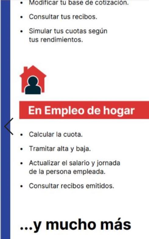 Tríptico Empleada de Hogar App TGSS