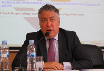 Tomás Burgos, durante las jornadasd de la IGSS