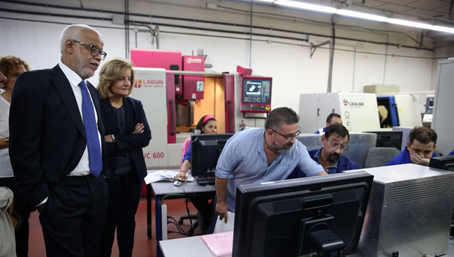 La ministra de Empleo junto a su homólogo marroquí.