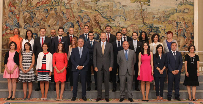 Felipe VI recibe a los nuevos interventores de la Seguridad Social
