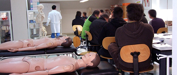 Aula de practicas de Sanidad Maritima de Bamio (autora: Ana Díaz)