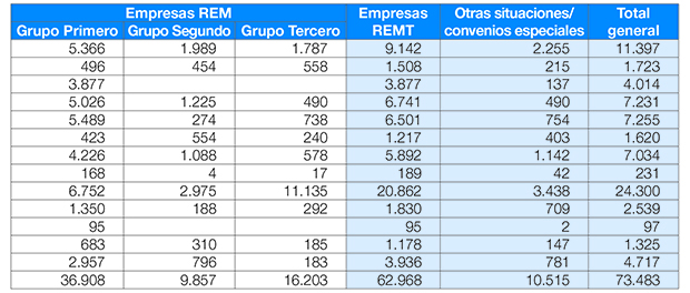 Tabla afiliados REM feb19