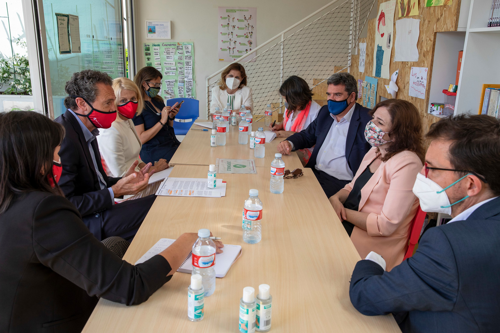 Ministro de Inclusión, Seguridad Social y Migraciones, José Luis Escrivá, visita al CRIA de Puerto Rubio