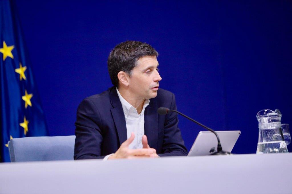 Borja Suárez, secretario de Estado de Seguridad Social y Pensiones, durante la presentación de los datos de afiliación correspondientes a enero de 2025