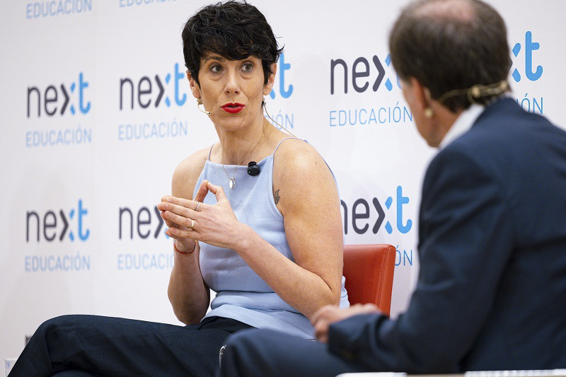 Elma Sáiz durante su participación en el foro