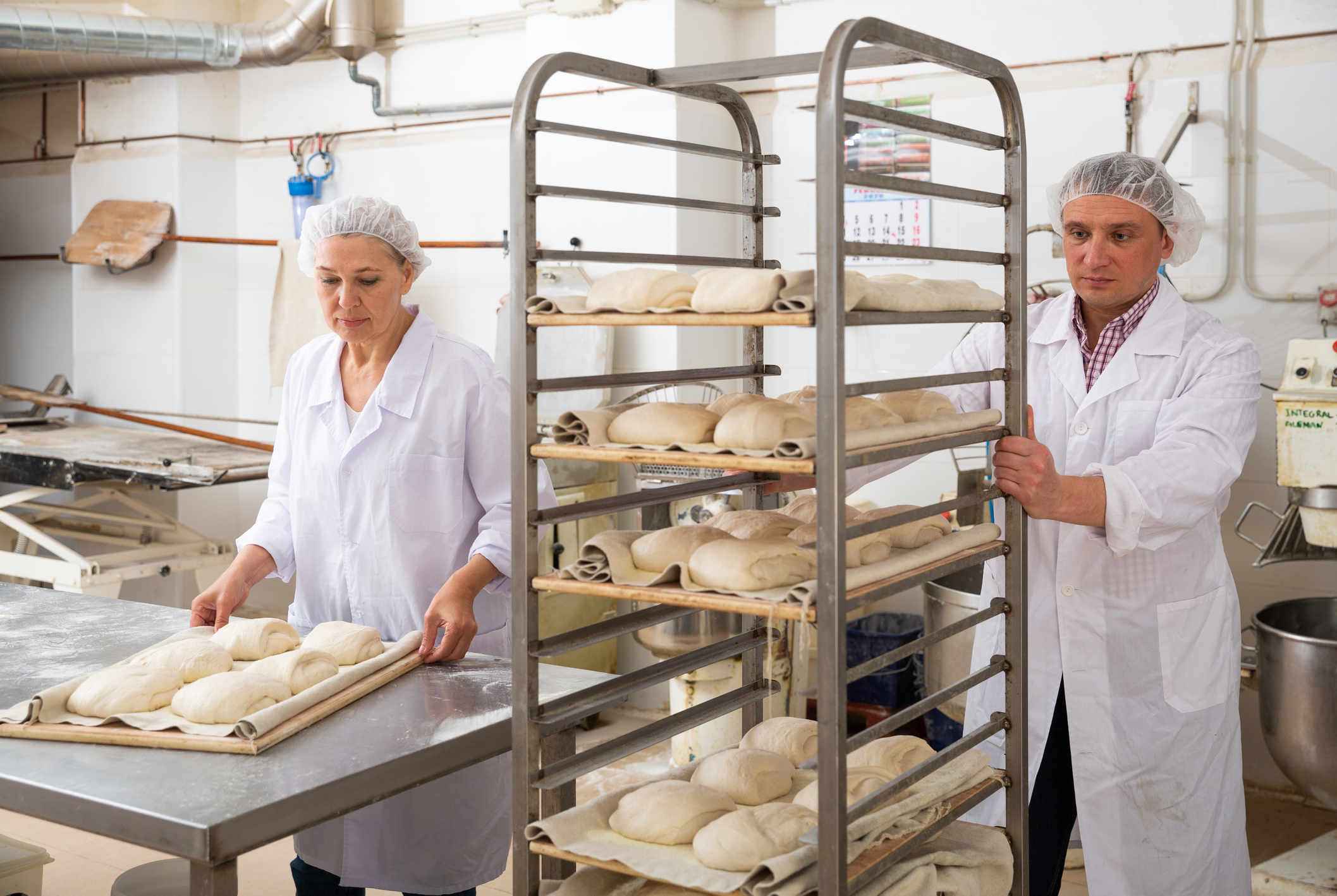 Trabajadores de una panadería