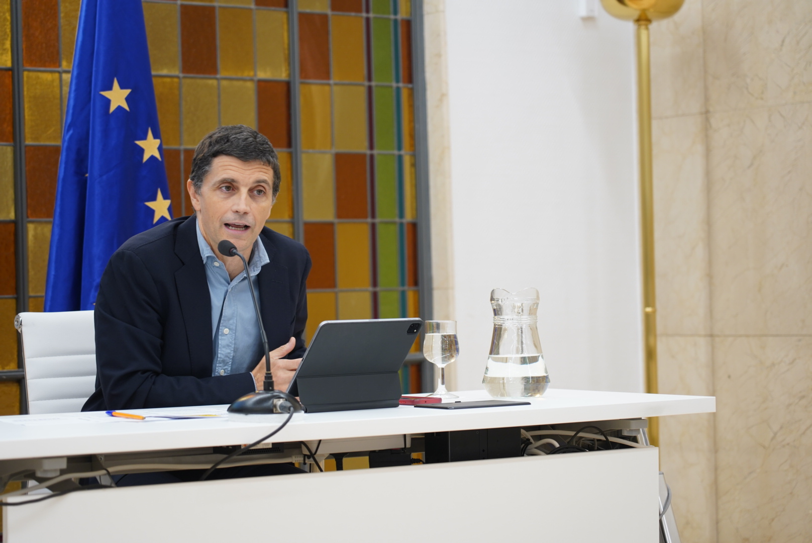 Borja Suárez da cuenta de la evolución de los afiliados a la Seguridad Social