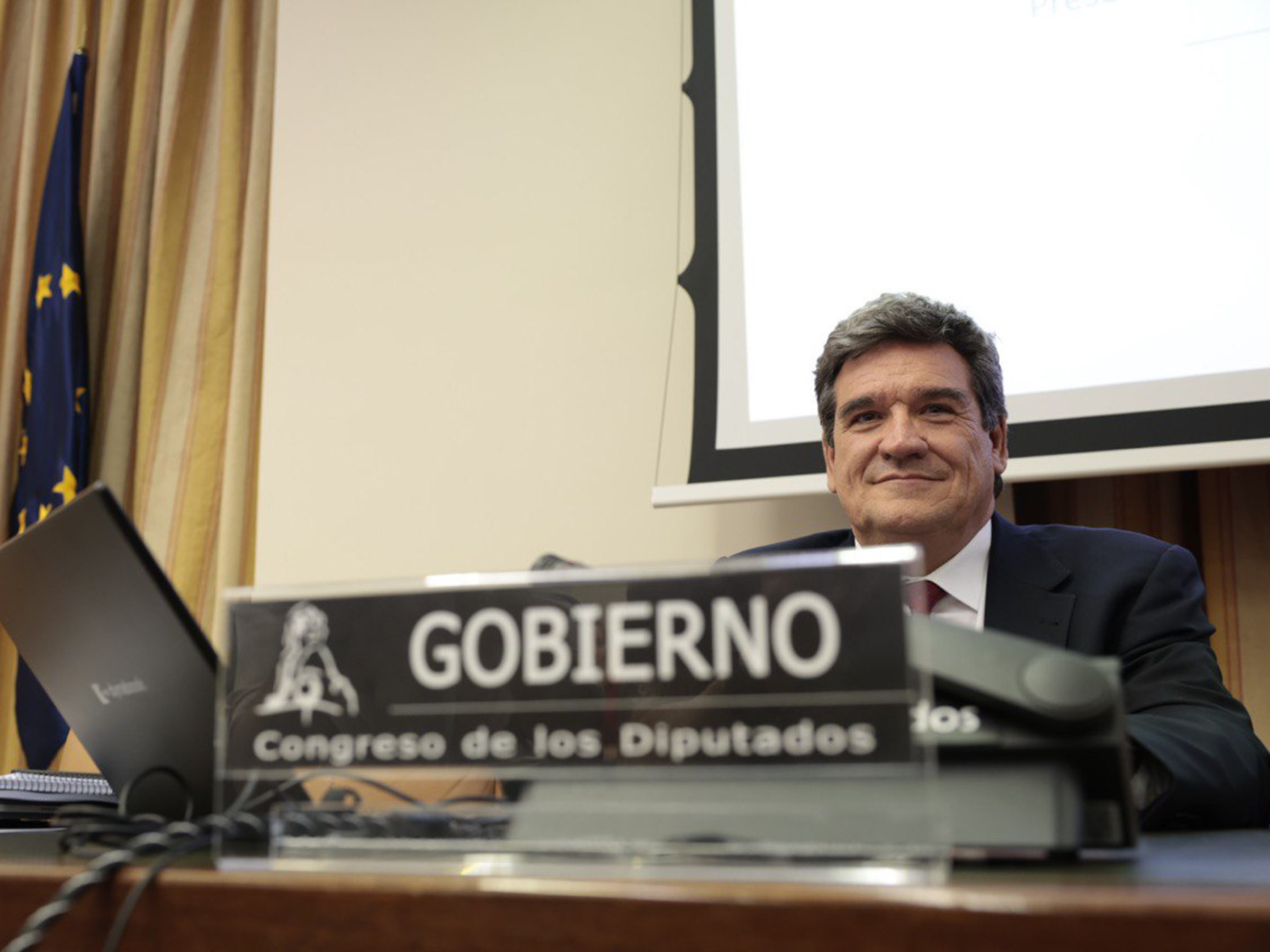 El ministro Escrivá durante su comparecencia