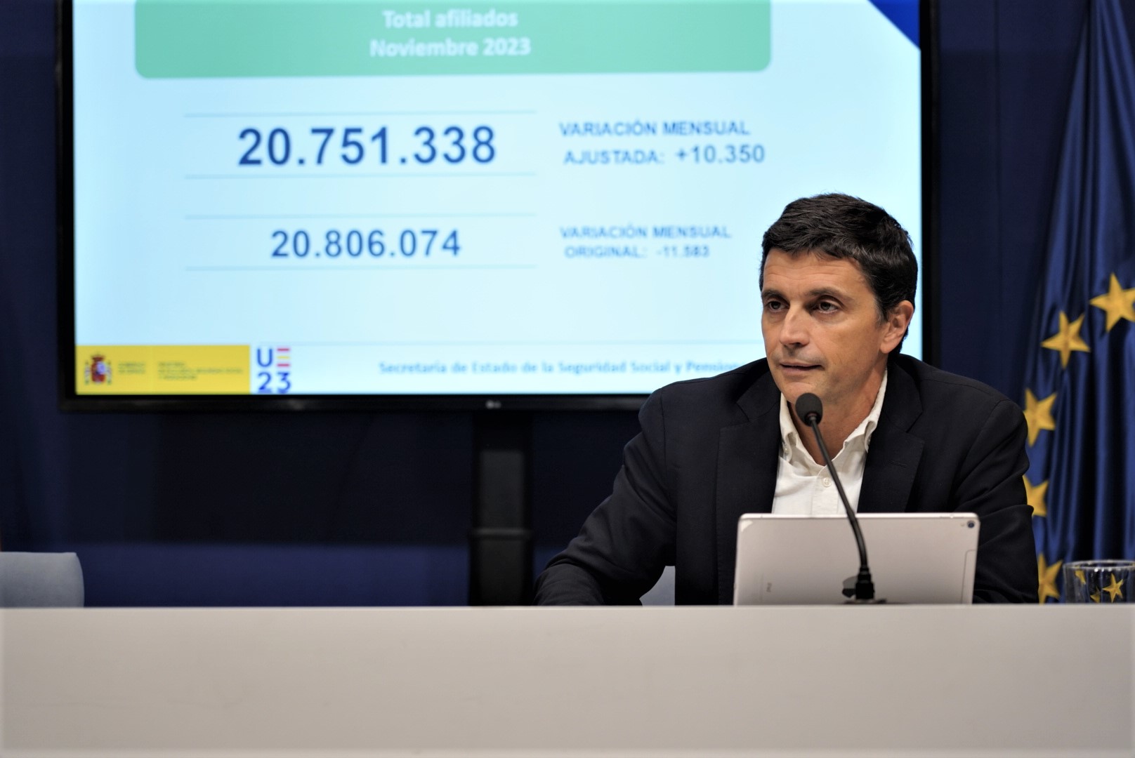 Borja Suárez durante la rueda de prensa Borja Suárez durante la rueda de prensa