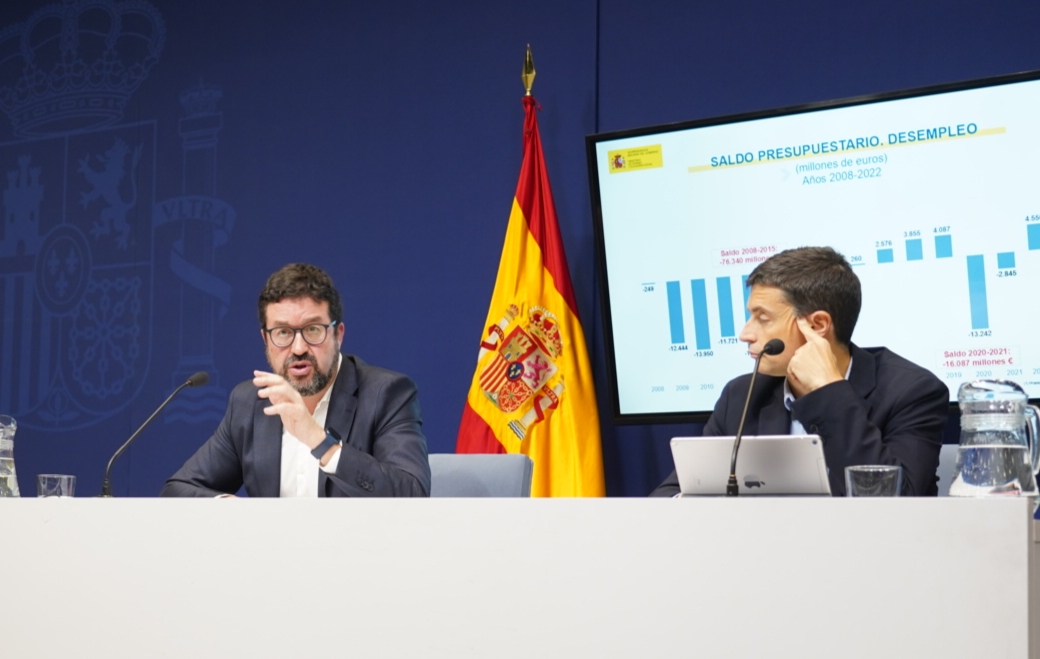 Joaquín Pérez Rey y Borja Suárez durante la rueda de prensa