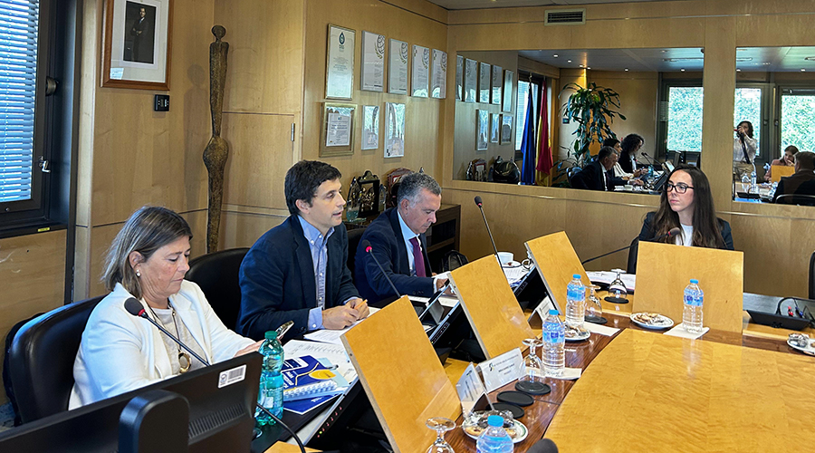 Borja Suárez durante el acto de entrega de diplomas