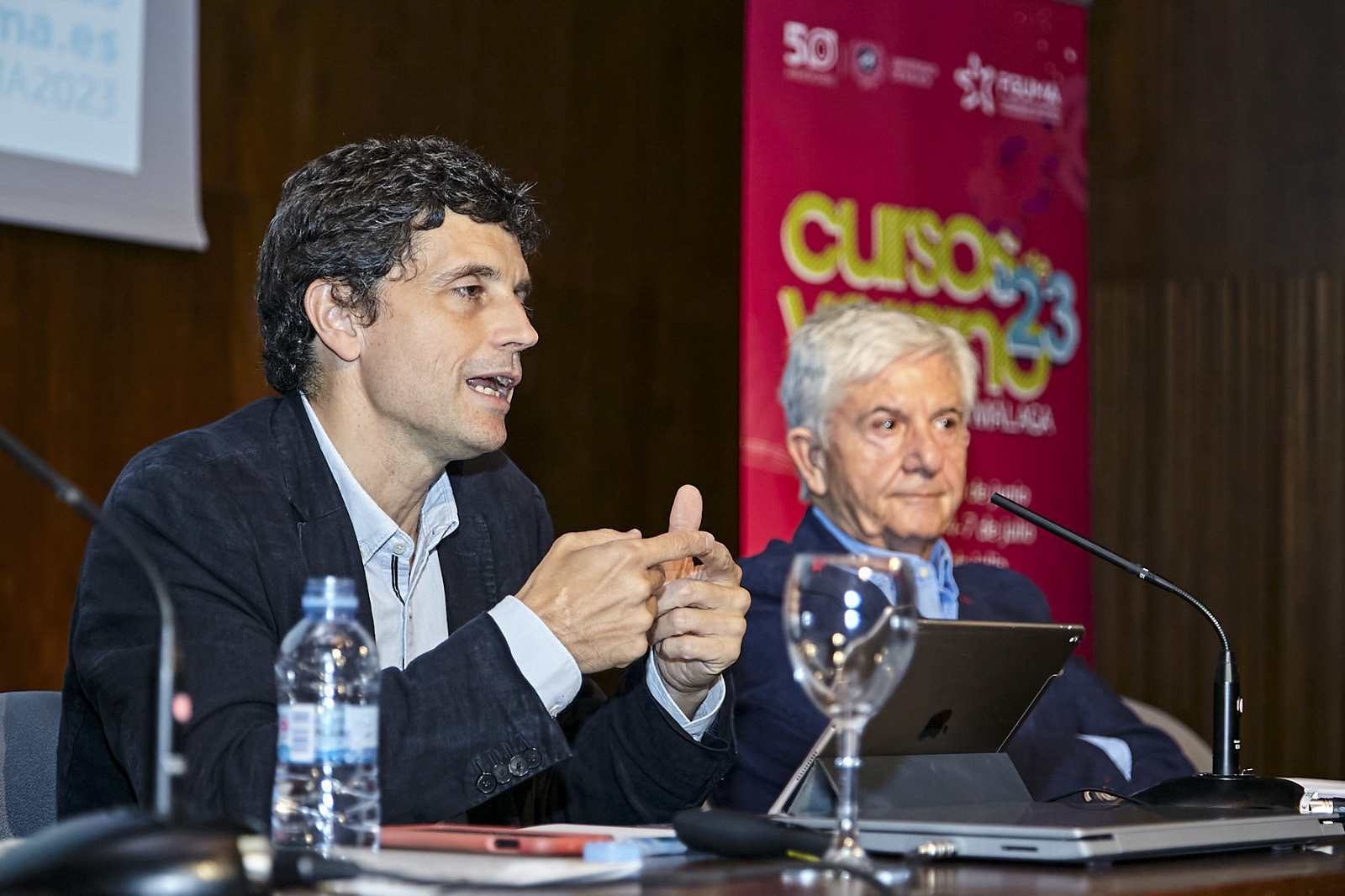 Borja Suárez durante la ponencia