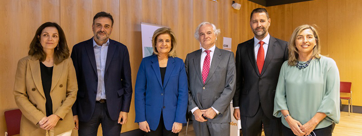 La ministra Magdalena Valerio se reúne con los secretarios generales de UGT, Pepe Álvarez, y CCOO, Unai Sordo, y los presidentes de CEOE, Juan Rosell, y CEPYME, Antonio Garamendi.