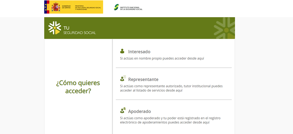 Imagen del portal Tu Seguridad Social