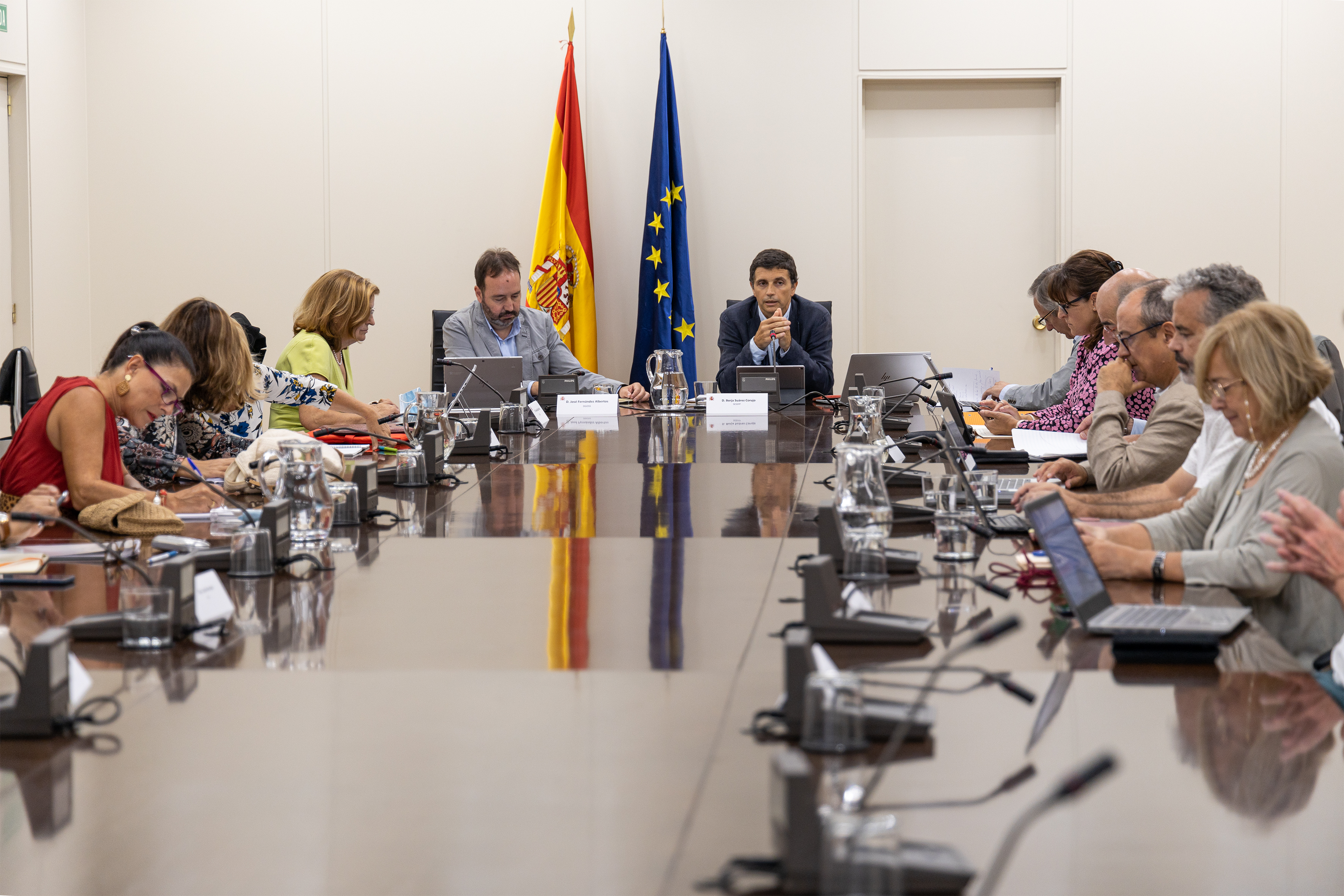 Imagen de la reunión que ha presidido Borja Suárez