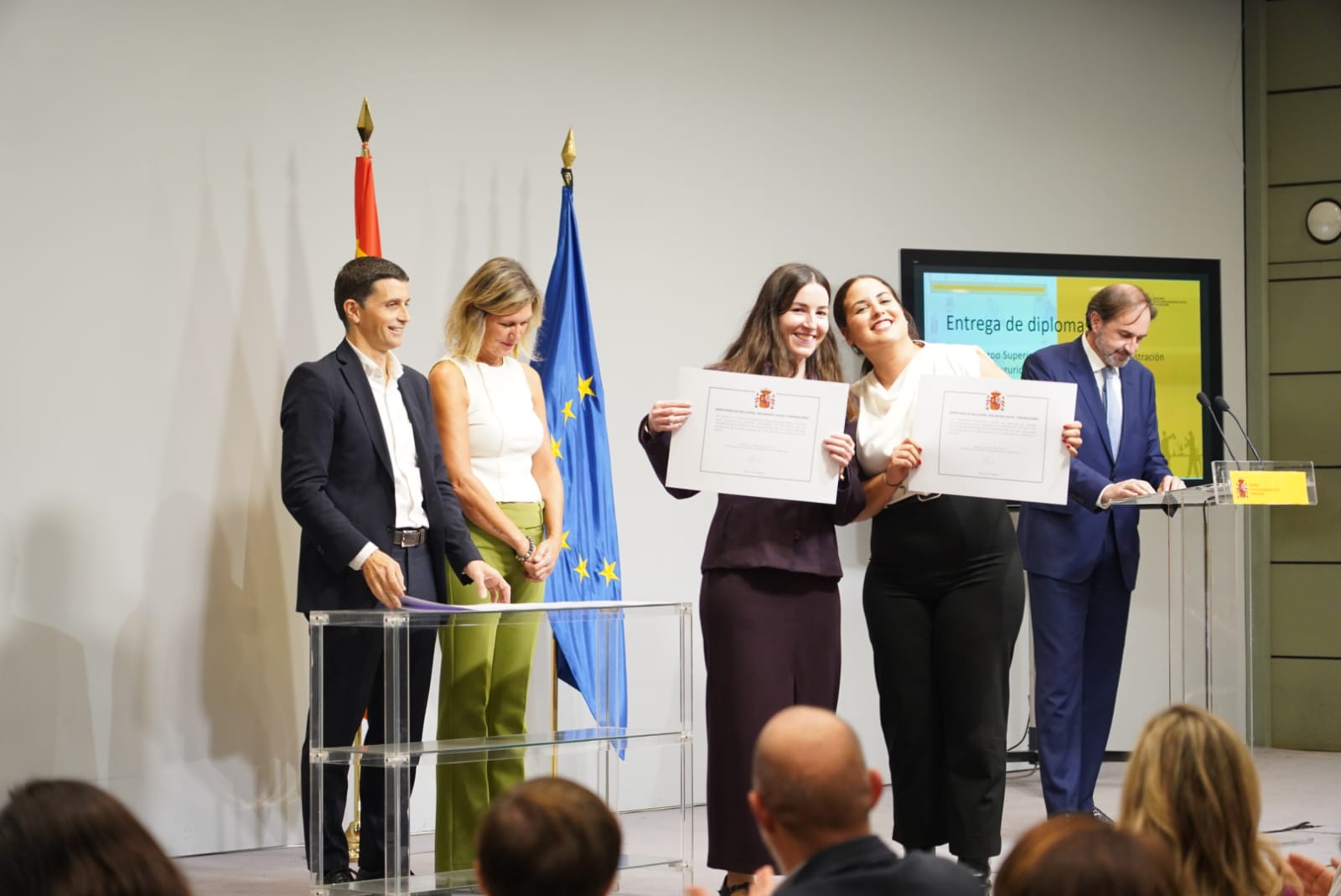 Borja Suárez durante el acto de entrega de diplomas