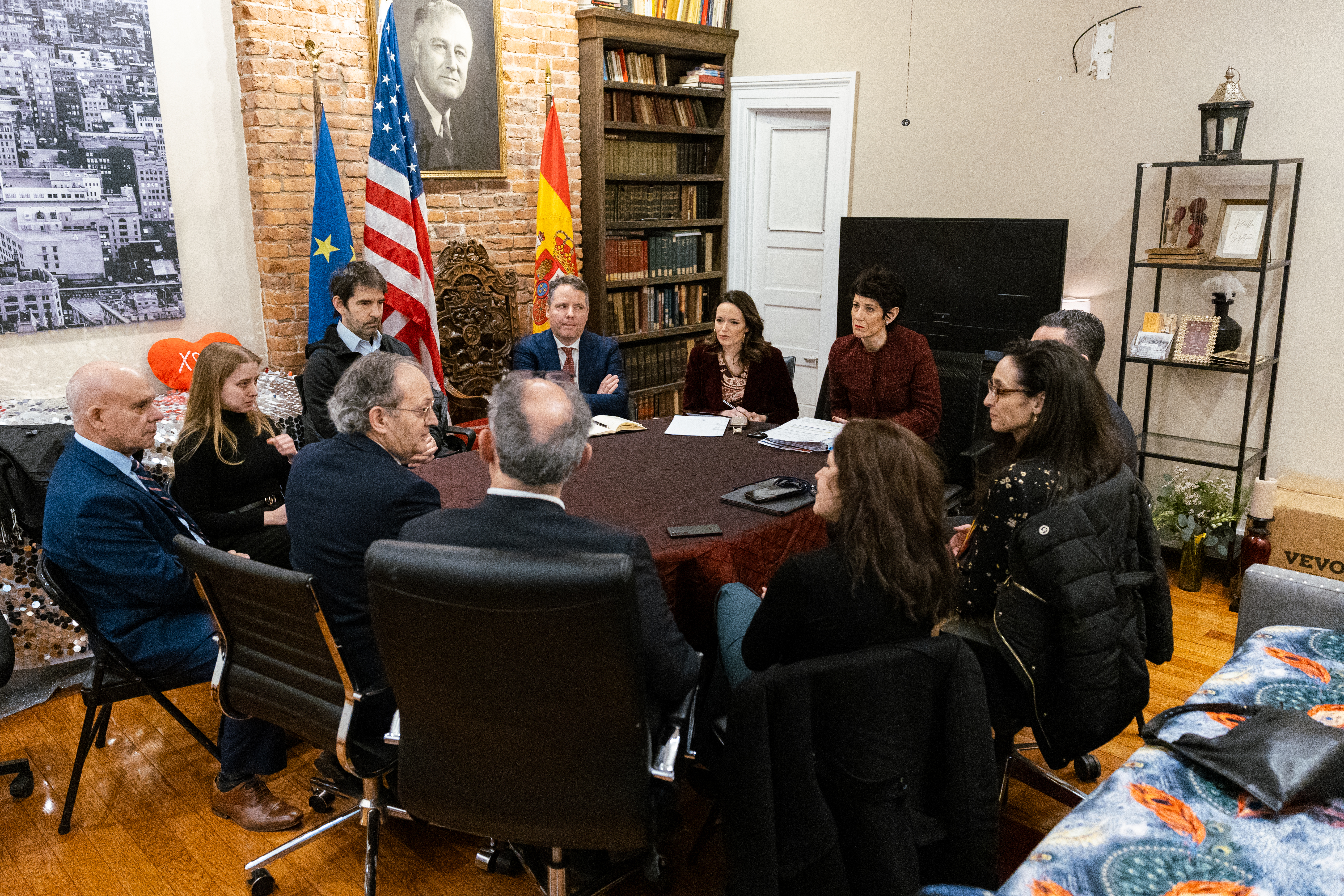 Elma Saiz, reunida con el Consejo de Residentes Españoles en Nueva York 