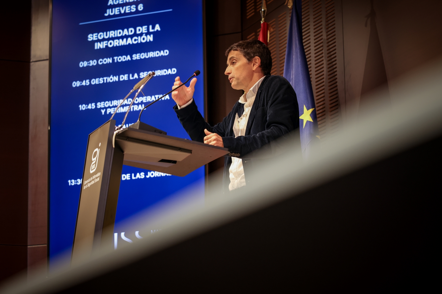 Borja Suárez en las jornadas de la GISS